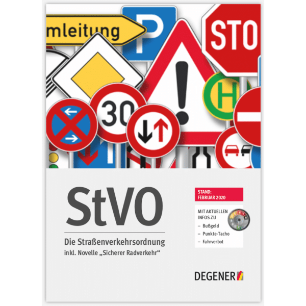 Straßenverkehrsordnung (StVO) - DEGENER Verlag - Kompetenz Für Fahrschulen