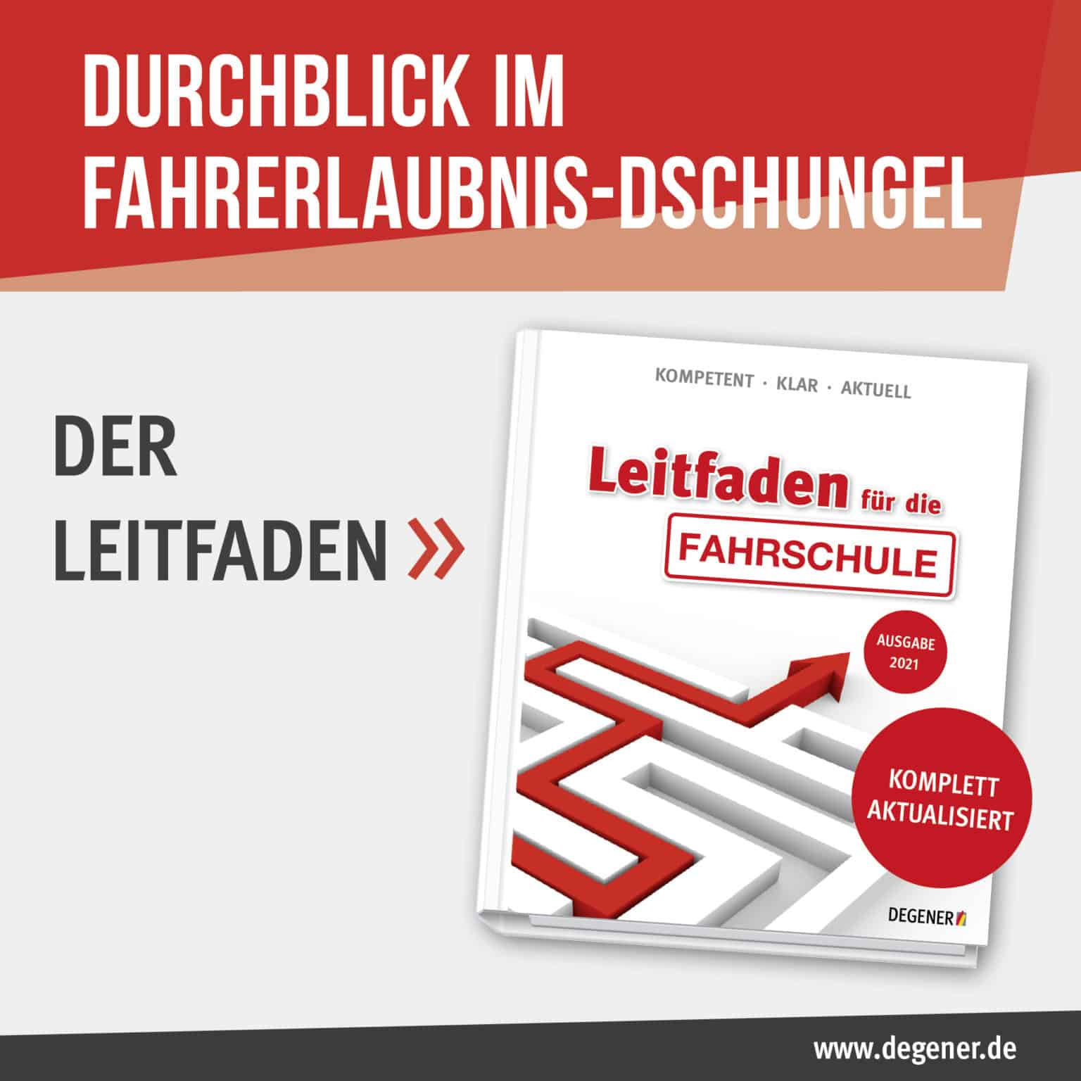 Wege durchs Labyrinth mit dem Leitfaden für die Fahrschule » DEGENER Verlag Onlineshop